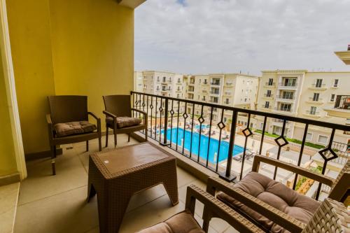 Balkón nebo terasa v ubytování Mivida Apartments New Cairo By O Residence Families Only