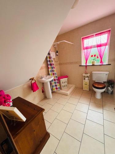 Ruang duduk di Galtee Mountain View Apartment Kilbehenny