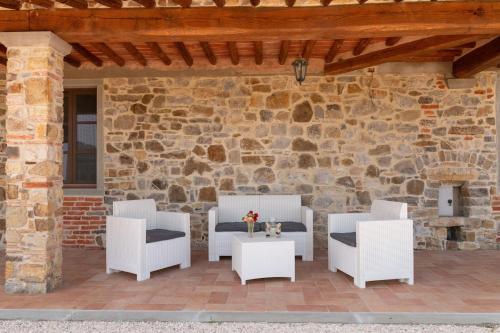 Posezení v ubytování Appartamento in Villa con Jacuzzi