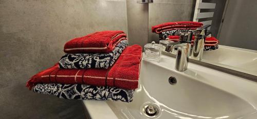 Et badeværelse på Magnifique appartement