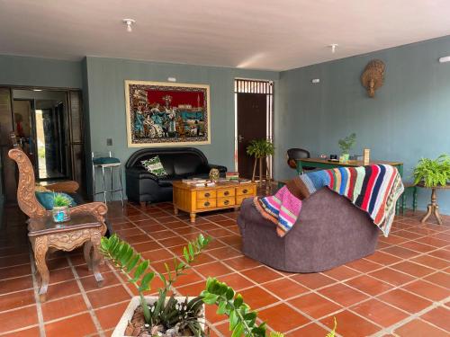 Χώρος καθιστικού στο Triana Guest House