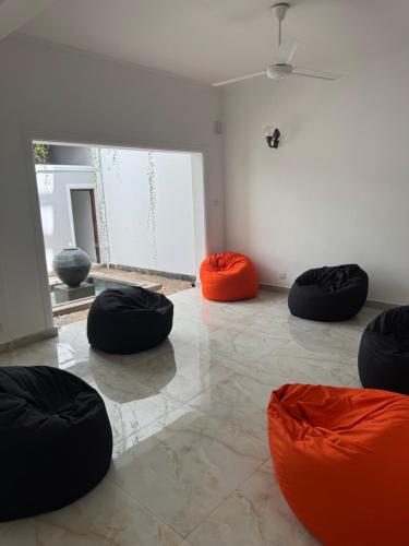 Posezení v ubytování Spaces Rajagiriya