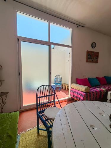 Posezení v ubytování Kaouki Surf-house