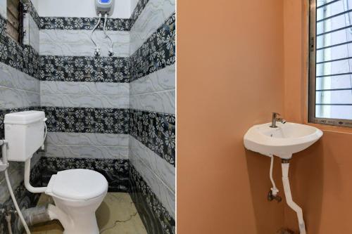 Ένα μπάνιο στο Hotel O Prasad Inn