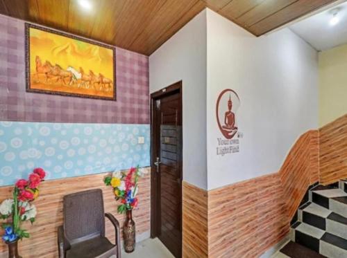 Uma área de estar em Om Eco Stays