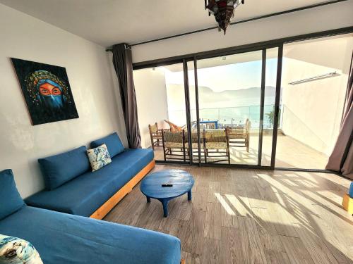 Un lugar para sentarse en Aloha Imsouane vue sur mer
