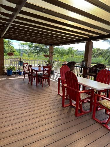Balkoni atau teres di Villa Encanto Ecolodge