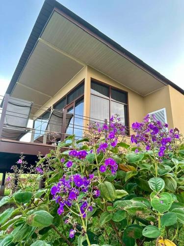 Balkoni atau teres di Villa Encanto Ecolodge