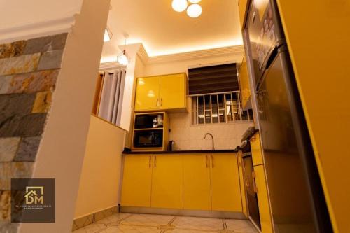 Kuchyň nebo kuchyňský kout v ubytování De mazy Apartment