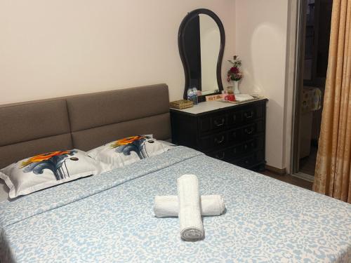 Ένα ή περισσότερα κρεβάτια σε δωμάτιο στο Apartment in prior Velho