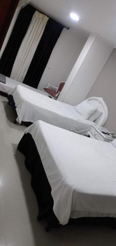 Postel nebo postele na pokoji v ubytování Hotel Suite Santa Rosa