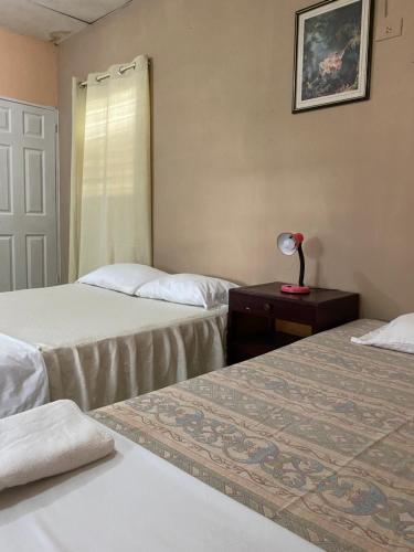 Katil atau katil-katil dalam bilik di Hotel Las Hortensias