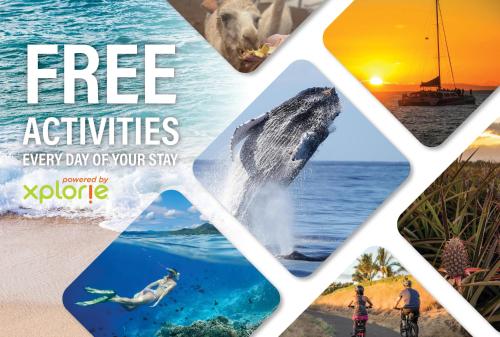 a flyer for a free activities every day of your stay at Lahaina Shores 418 · LS 418 Studio Near Beach, Pool & Relaxing H in Lahaina
