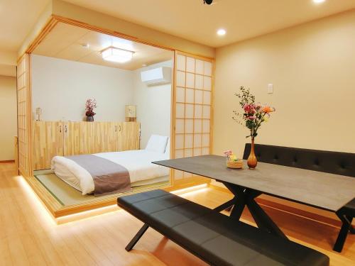 慧橋日本 Spa Resort Tenga 3 - 86m全新日式別墅関西機場直達天下茶屋駅3分鐘難波黑門市場道頓堀心齋橋通天閣直達 8人3間睡房5張床2間浴室
