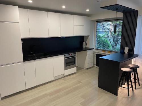 Køkken eller tekøkken på Apartment near old town