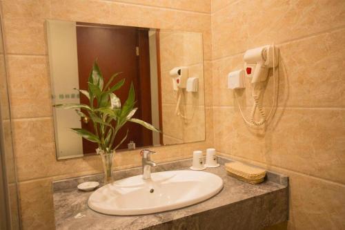 Koupelna v ubytování GreenTree Inn Anhui Fuyang Funan East Huaihe Road Express Hotel