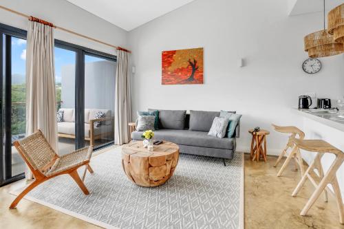 Χώρος καθιστικού στο Red Palm Luxury Villas with Private Pools