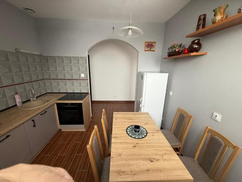 Kuchyň nebo kuchyňský kout v ubytování Agroturystyka Kalinowe Ranczo