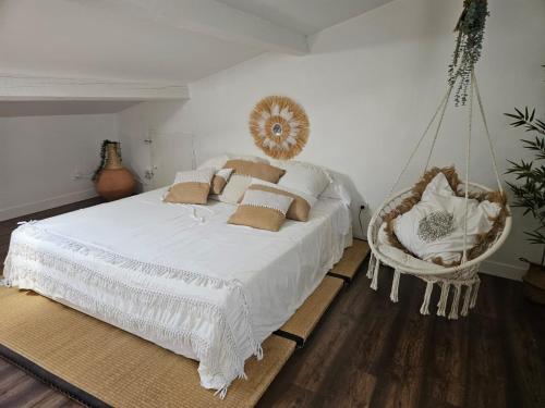 En eller flere senge i et værelse på Villa Provence Baraka centre-ville