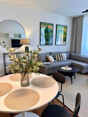 Χώρος καθιστικού στο Apartament Zapora Bielsko-Biała