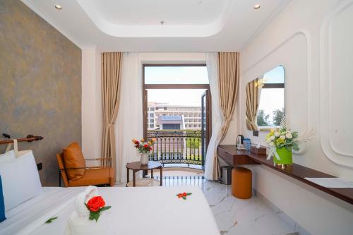 Χώρος καθιστικού στο Grand Phan Thiet Hotel