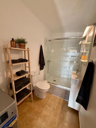 Koupelna v ubytování Estudio la santa azul