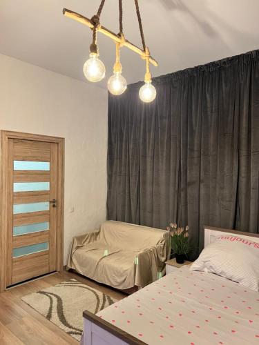 Katil atau katil-katil dalam bilik di Gemütliche Apartments AMT