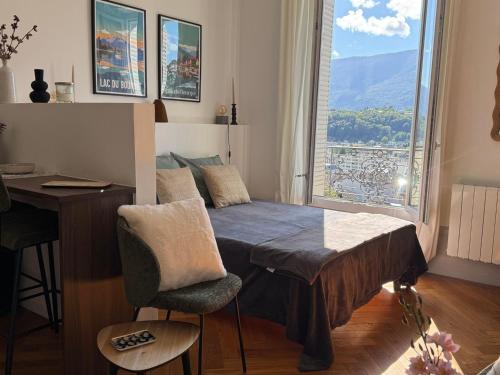 Charmant studio avec vue et WiFi à Aix-les-Bains - FR-1-555-119