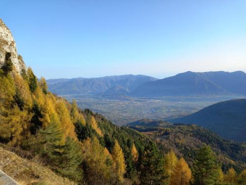 a view of a valley from a mountain at Chalet Giove in Belluno