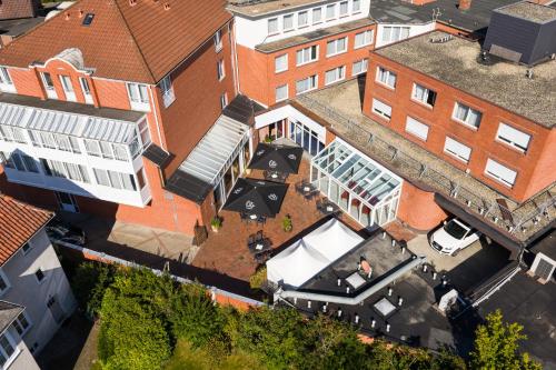an overhead view of a building in a city at Best Western Hotel Heide in Oldenburg