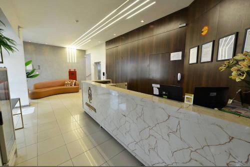 Ο χώρος του λόμπι ή της ρεσεψιόν στο Hotel Castanheira