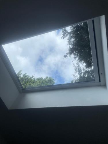 a window in a room with a tree at Tawny Lodge, Evesham Nr Cotswolds in Evesham