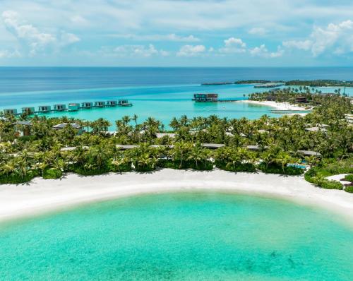 an aerial view of a beach in the maldives at SO/ Maldives in South Male Atoll