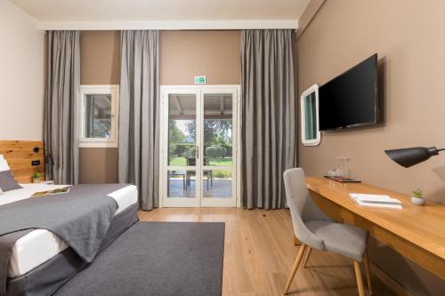 Μια τηλεόραση ή/και κέντρο ψυχαγωγίας στο Rooms Alla Beccaccia