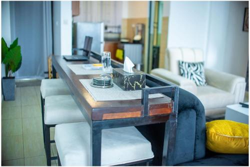 Χώρος καθιστικού στο Ruaka View Apartments- cozy 2 bedroom