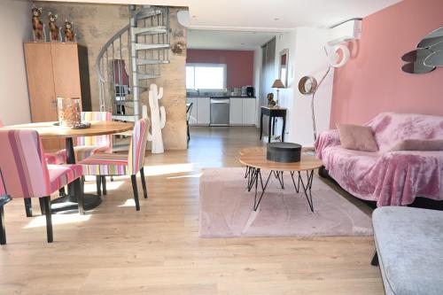 Zona d'estar a Gite de Daspe