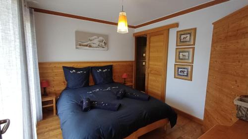 Ένα ή περισσότερα κρεβάτια σε δωμάτιο στο Appartements de la Chamoissière