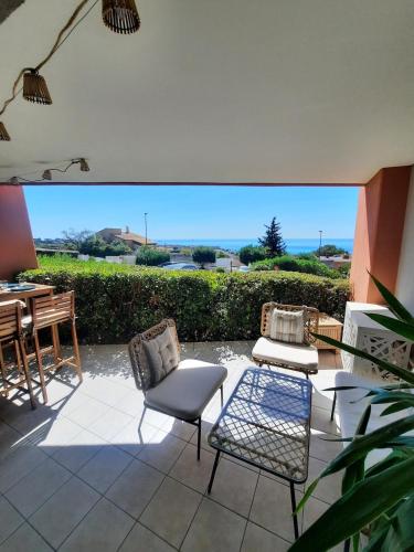 Appartement vue mer - Calme - Parking - Tennis - Piscine été