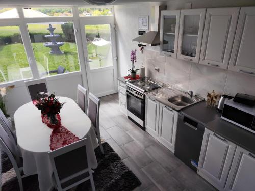 Kuchyň nebo kuchyňský kout v ubytování Apartman Mali raj