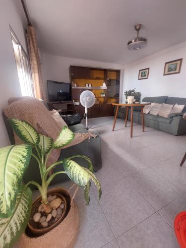 Χώρος καθιστικού στο Casa de la abuelita