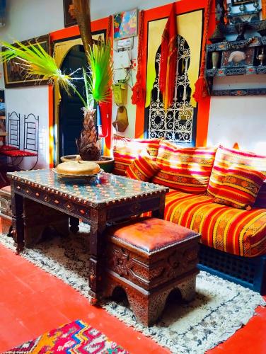 Zona de estar de riad cherif