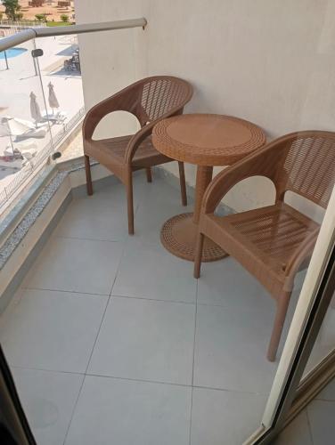 Balkón nebo terasa v ubytování Scandic resort سكاندك