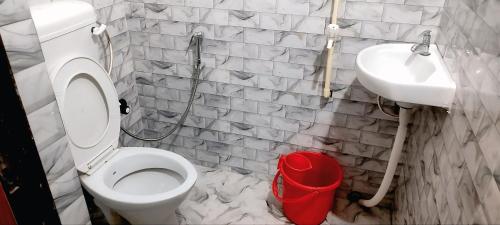 Koupelna v ubytování Easy Homestay