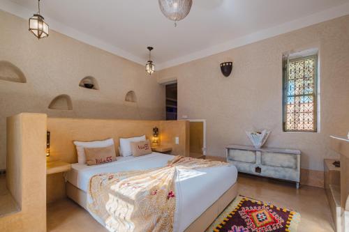 Katil atau katil-katil dalam bilik di Villa Dar 55 - Berber House
