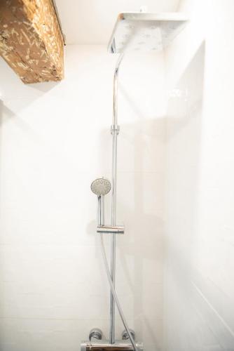 aanding shower head in the corner of a room at Ô Berge De La Cité in Carcassonne