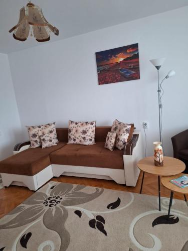Ruang duduk di Akác Apartmanház