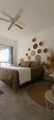 Cama o camas de una habitación en Lemon Tree El Paredon