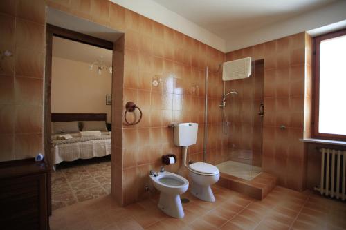 Koupelna v ubytování Al Canei B&B