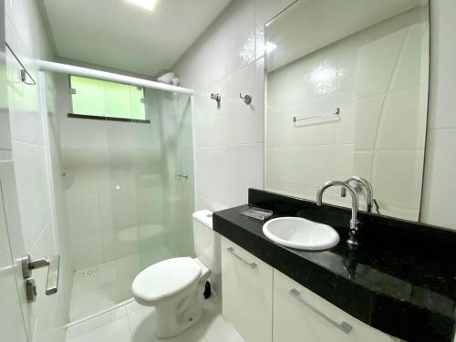 Koupelna v ubytování Apartamento em Bombinhas