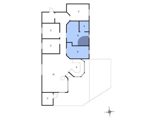 Půdorys ubytování 1457-Aakirkeby-Holsteroddevej-14
